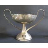 A WMF Secessionist Electroplated Silver Two Handled Bowl, 32cm wide x 23.5cm high