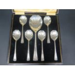 A Cased Silver Plated Spoon Set