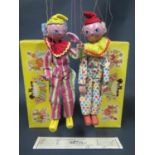 Two Pelham Puppet Type SS Clowns in Boxes