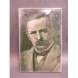 A George Cartlidge Portrait Picture Tile by J.H. Barratt, Shelley W.S. 068 Sunrise Landscape