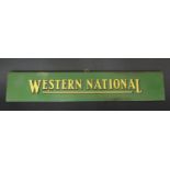 A Western National Wooden Plaque, 40.5x7.5cm