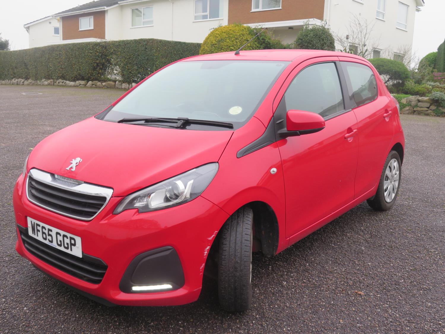 WF65 GGP _ Peugot 108 ACTIVE 5 Door Hatchback in red, manual, 9999 miles when collected! DECEASED