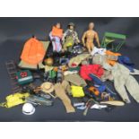 A Collection of Action Man, Action Team, G.I. Joe and Geyper Man. Action Figures and Accessories