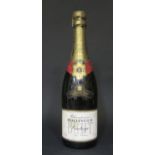 A Bottle of Bollinger Extra Brut 1966 Vintage Champagne. Bought in celebration of winning the