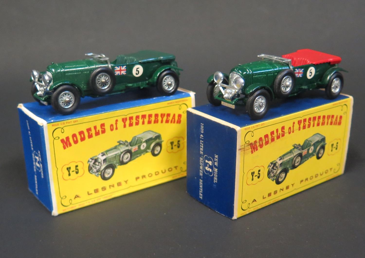 A Matchbox Models of Yesteryear Y5-2-3 1929 4 1/2 Litre Bentley in British Racing Green body and