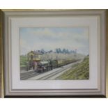 George Heiron (1929 -2001) Significant C20th Railway Artist, 'No. 2973 Robins Bolitho Passing
