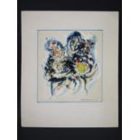 Gerda Newbold, 20th Century American, 'Beauty and the Beast' 1974, Signed, Abstract Enamel, 20 x