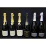 Six Bottles of Harrods Champagne