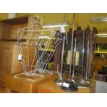 Two Wire Shop Display Busts and wool stands
