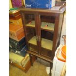 A Glazed Display Cabinet, 52(w)x120(h)x27(d)cm