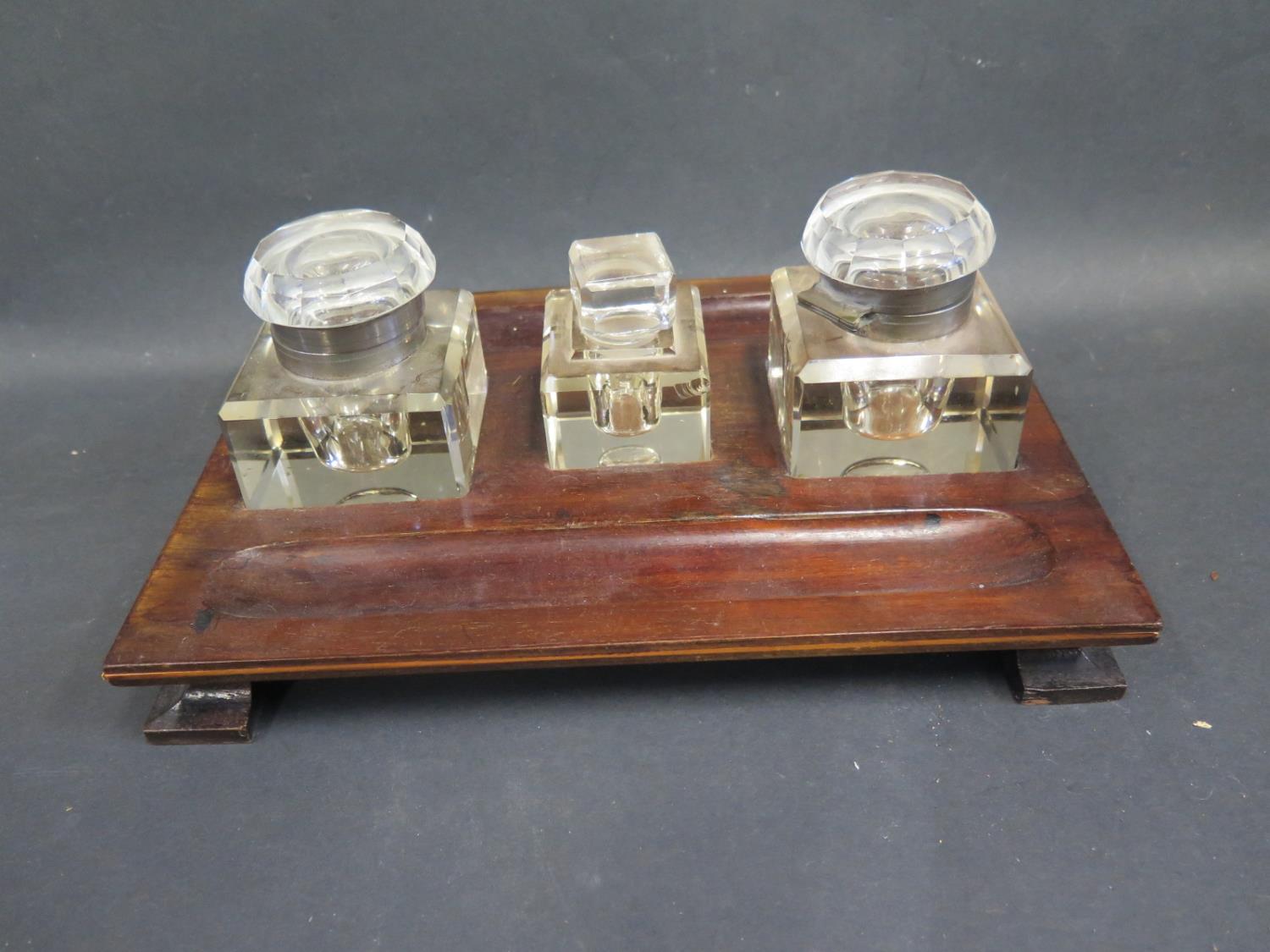 A Partner's Desk Inkwell Stand