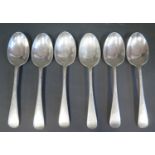 A Set of Six George VI Silver Desert Spoons, Sheffield 1916/1917, Mappin & Webb, 322g