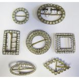 A Selection of Victorian Paste Buckles
