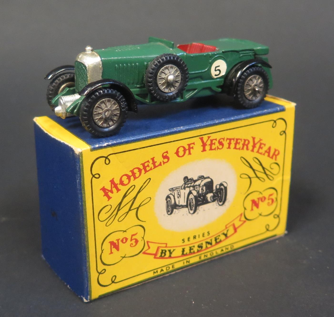 A Matchbox Models of Yesteryear Y5-1 (unlisted) 1929 Le Mans 4 1/2 Litre Bentley, British Racing