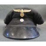 A WWII German Kriegsmarine Cap, various stamped marks inside