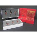 Two W Britain (Britains) Scots Guards Band Sets, 40201 - Sgt. Trombone, Sgt. Clarinet, Sgt. Cornet