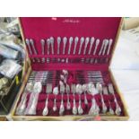 A Noritake 18-8 Stainless Steel Cutlery Canteen for Eight