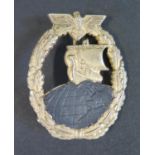 A German Auxiliary Cruiser Badge