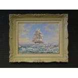 Robin Goodwin (1909-1997), 'Cutty Sark', Signed, Oil on Board, 40 x 30cm, Carved Wooden Frame