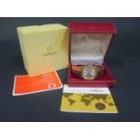 An Omega Automatic Gent's Gold Plated Wristwatch, 23 jewel 1012 movement no. 38/887345, case no.