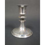 A George V Loaded Silver Candlestick, London 1912, 10cm