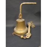 A George VI Bell with cypher to the top, 24.5cm diam.