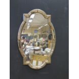 A Gilt Framed Wall Mirror, 110x71cm