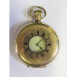 A Gold Plated Half Hunter Pocket Watch, A/F