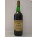 A Bottle of Blandy's Madeira Solera 1863 Malmsey, shipped by Edward Young & Co. Ltd.