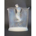 A René Lalique Suzanne Statue, model no. 833, circa 1925, moulded mark to back, 22.7cm