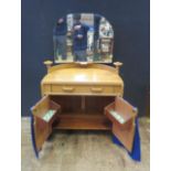 A G-Plan E. Gomme Teak Dressing Table and stool (74cm wide)