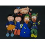 Five The Magic Roundabout Pelham Puppets including Ermintrude, Florence (Marionette and Glove) and