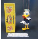 A Pelham Puppet Donald Duck in Box