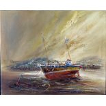 Wyn Appleford, 'Ye Boat', 20th/21st Century, Oil on Canvas, 51 x 42cm, Unframed