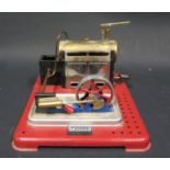 A Mamod Live Steam Stationary Engine. Appears in good condition but untested