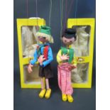 A Pelham Puppet SS21 Swedish Boy and SS1 Dutch Boy in Box, one with Instructions