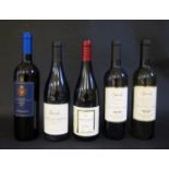 A Bottle of 2009 Harrods Cotes du Rhone, Harrods Claret and Sauvignon Blanc, Sovrano 2009 Chianti