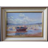 Wyn Appleford, 'My Three Girls', Fishing Boat and Estuary Scene, 20th/21st Century, Oil on Canvas,