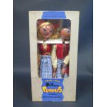 A Scarce Pelham Puppets Twin-Pac. This Packaging Type is Seldom Seen. Box is complete but does