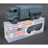 A Dinky Toys No. 642 Pressure Refueller. Good+ in excellent original blue stripe box.