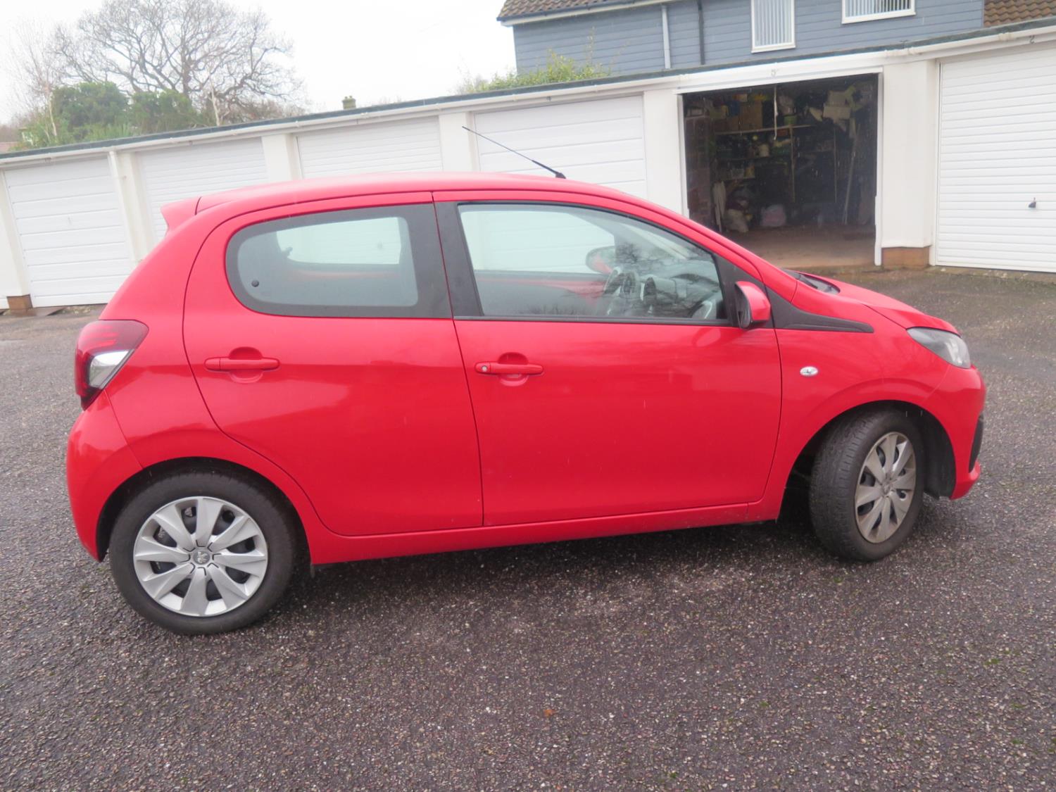 WF65 GGP _ Peugot 108 ACTIVE 5 Door Hatchback in red, manual, 9999 miles when collected! DECEASED - Image 5 of 8