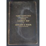 Railway Clearing House Official Railway Map of England & Wales 1913