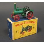 A Matchbox Models of Yesteryear Y1-1-17 Allchin Traction Engine in green with gold smoke box door,