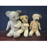 Three Old Teddy Bears
