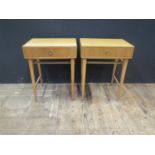 A Pair of Meredew Teak Bedside Chests