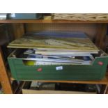 A Selection of Artist's Materials including Milners five drawer office unit