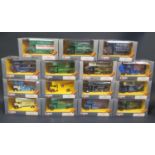 Fifteen Corgi Classic Bedford O Series Pantechnicon Vans in Boxes