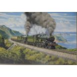 George Heiron (1929 - 2001), Original Signed Watercolour of The Torbay Express with 'Pendennis