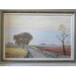 Arthur Victor Coverley -Price (1901 - 1988), ' A road through the Cotswolds - autumn', Signed, Oil