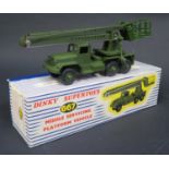 A Dinky Toys No. 667 Missile Servicing Platform Vehicle. Near mint with excellent blue stripe box